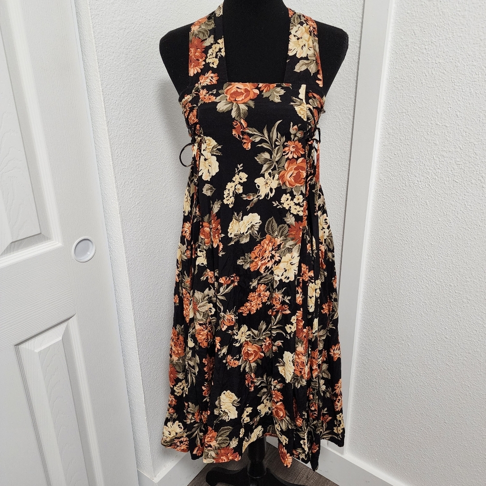 CDC Caren Desiree & Co Vintage Floral Corset Sides Dress